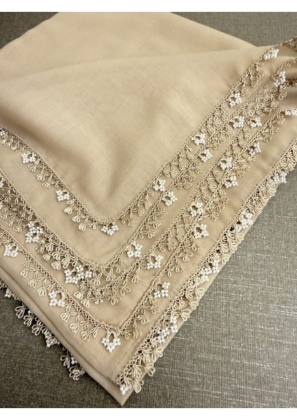 Anne Eli Ile Işlenmiş Tığ Oyalı Yazma Örtü Yerli Üretim 100X100CM fiyatları