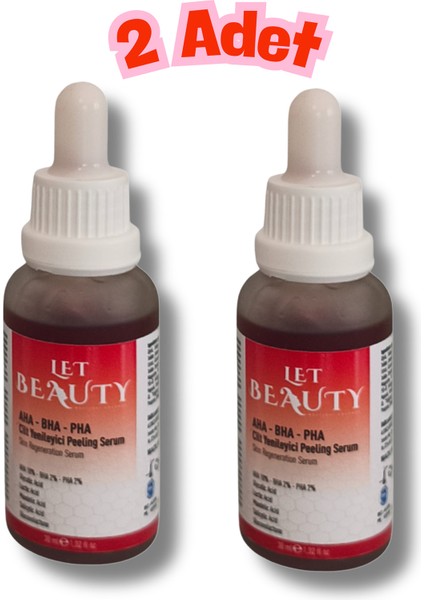 Cilt Yenileyici Peeling Serum Aha-Bha-Pha 30 ml 2 Adet