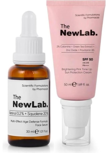 The Newlab. Yaşlanma Karşıtı, Aydınlatıcı ve Güneş Koruyucu Bakım Seti