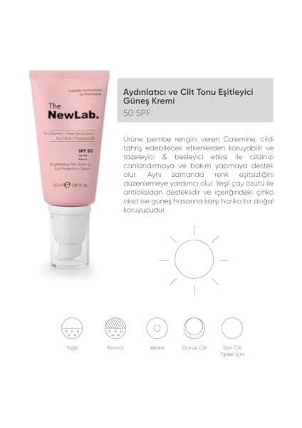 The Newlab. Yaşlanma Karşıtı, Aydınlatıcı ve Güneş Koruyucu Bakım Seti modelleri