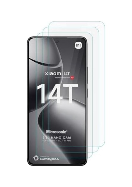 14T Screen Protector Glass Cam Ekran Koruyucu (3`lü Paket) [14T ile Uyumlu Ekran Koruyucu - Şeffaf] fiyatları