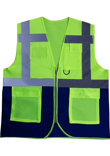 Reflektörlü Mühendis Yeleği (Sarı/lacivert)