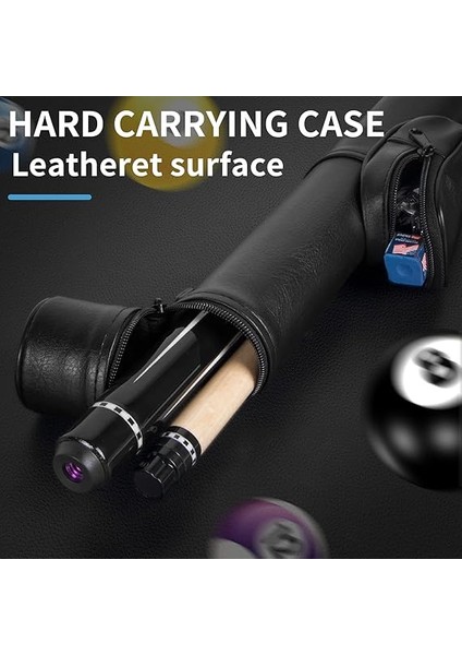 Karbon Fiber Bilardo Istakası Uzantılı, 142 cm Profesyonel Sopa Seti, Aksesuarlar (Siyah Istaka Kılıfı, Eldivenler ve Tebeşirler) indirimleri