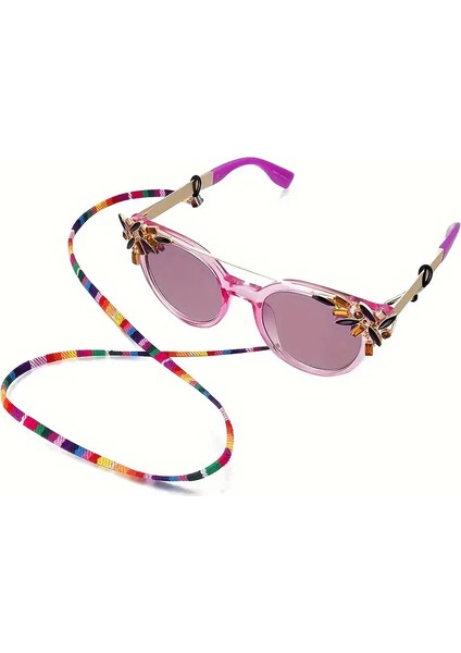 Bohem Desenli 5 Adet Renkli Gözlük Kordonu Seti 70 cm – Gözlük Askı Ipi, Tatil ve Günlük Kullanım Için