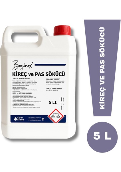 Kireç ve Pas Sökücü 5 Litre – Güçlü Formül, Derin Temizlik (4’lü Avantaj Paket) fiyatları