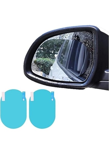 Araba Yağmur Tutmaz Kaydırıcı Film - Araç Dış Dikiz Aynası Kolay Görüş ve Buğu Önleyici Şeffaf (2 Adet) fırsatları