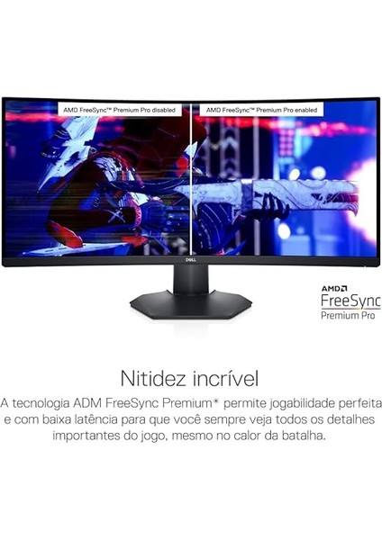 Gaming Monitör 34 Inç 3440X1440 Wqhd 21:9 1800R, 144Hz, Va, 1ms, Mprt, Amd Freesync Premium Pro, Hdr 400, Displayport, 2x Hdmı, 5x Usb, Kavisli Oyuncu Monitörü, S3422DWG modelleri