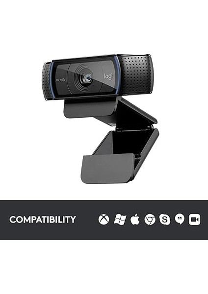 C920 Hd Pro Webcam (Usb, Otomatik Odaklama, Mikrofon) Siyah fiyatları