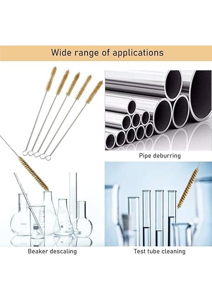 Adet Pirinç Boru Temizleme Fırçası, Pirinçten 6 – 25 mm Pirinç Tel Fırça Seti, Verimli Delik Temizliği Için Uzun Saplı Çok Fonksiyonlu Temizleme Fırçaları indirimleri