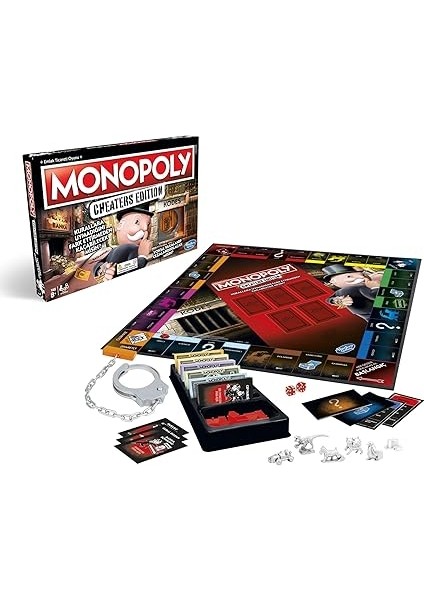 Gaming Monopoly Cheaters Edition Kutu Oyunu, 8 Yaş ve Üstü, 2-6 Oyuncu modelleri