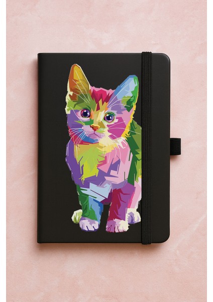 Promosyon Tarihsiz Premium Termo Defter Desenli 192 Yaprak - Cat Prisma