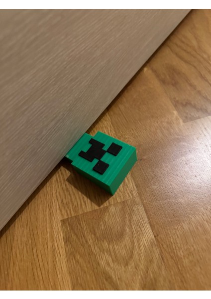 Minecraft Creeper Temalı 3D Baskı Kapı Stoperi 2'li – Dekoratif Kapı Tutucu | Çocuk Odası ve Ofis Için Dayanıklı Pla Malzeme fiyatları