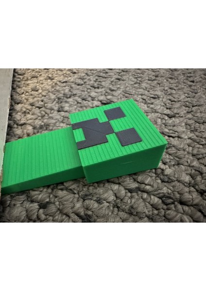 Minecraft Creeper Temalı 3D Baskı Kapı Stoperi 2'li – Dekoratif Kapı Tutucu | Çocuk Odası ve Ofis Için Dayanıklı Pla Malzeme modelleri