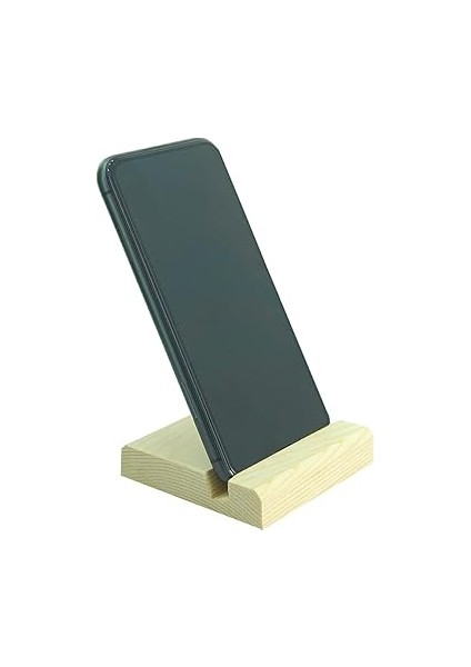CT8008 Telefon Standı Masaüstü Ahşap Kaymaz Taban Pedli (8CMX8CMX1,6CM) Dizi, Film, Video, Görüntülü Sohbet Vb. Için Dik ve Yan Kullanımlı Telefon Tutucu Ahşap Stand fiyatları