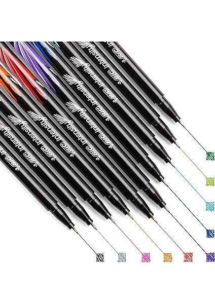 Intensity Fineliner Ince Uçlu Keçeli Kalem 20'li Kutu, 20 Canlı Renk, 0.4 Mm. Çizgi Kalınlığı, Metal Korumalı Keçeli Uç fiyatları