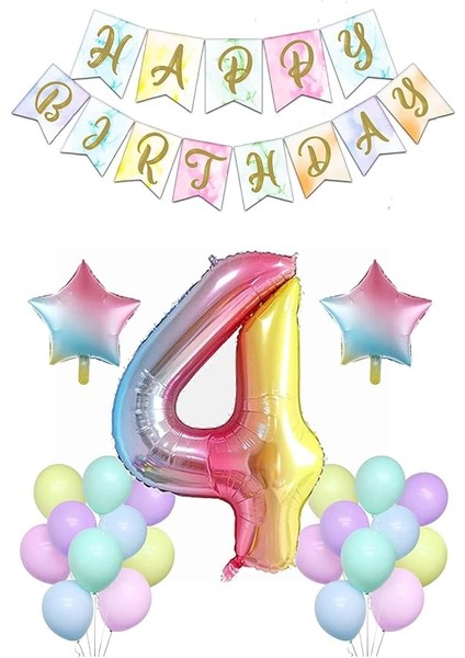 Gitti Gökkusagi Konsept Dogum Günü Seti (4 Yas)