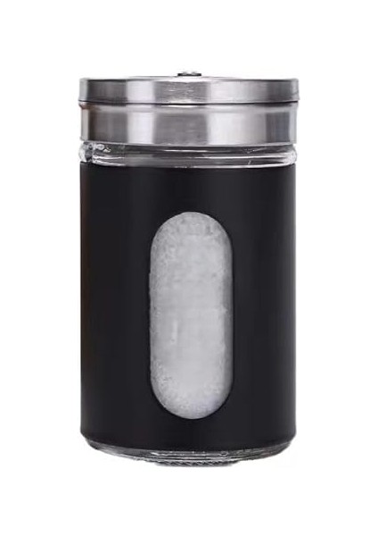 Home 2'li Ayarlanabilir Metal Gövdeli Cam Tuzluk ve Baharatlık Seti - Şık ve Dayanıklı Tasarım, Mutfakta Pratik Kullanım (Siyah, 8 Cm) fiyatları