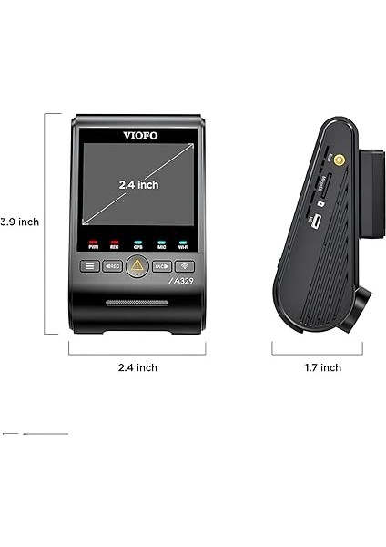 A329 4K Hdr Sony Starvis 2 Sensörlü Wi-Fi 6 SSD Destekli Gps'li Araç Kamerası, A329 Tek Kamera indirimleri