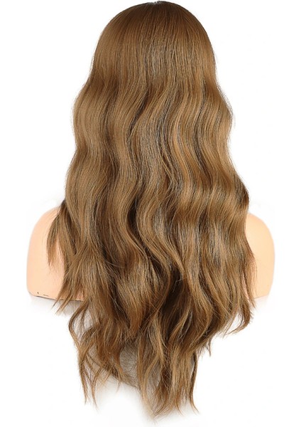 Dalgalı Perçemli Fiber Sentetik Orta Boy Peruk - Bebek Kumralı indirimleri