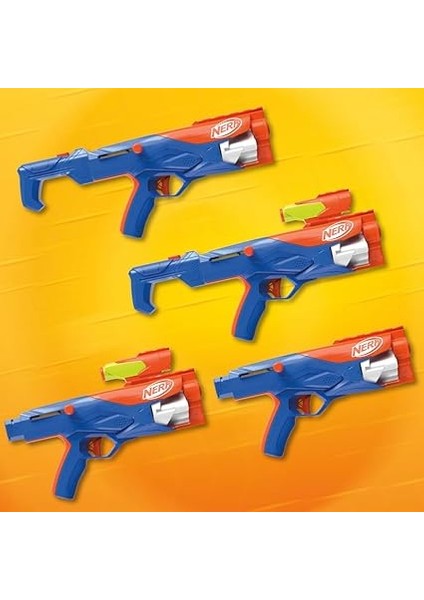 N Series Gear Up Pack, 3x Dart Tabancası, Yalnızca Nerf N Series Dart Tabancalarıyla Uyumlu 18 modelleri