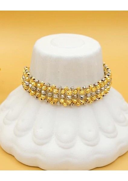 Altın Işıltısı Çift Sıra Dorika Bileklik modelleri