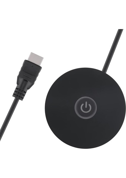 Computer Switch Rgb Lighting Effect External Host Power Switch Button,suitable For Internet Cafes,homes,offices (Black)