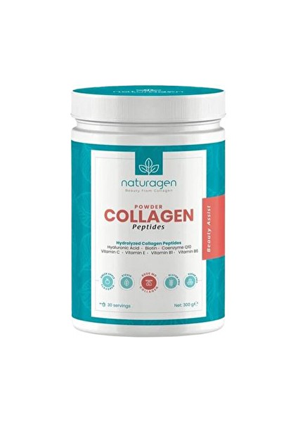 3 Adet Naturagen Collagen Powder 300G Yeşil Elma Aromalı
