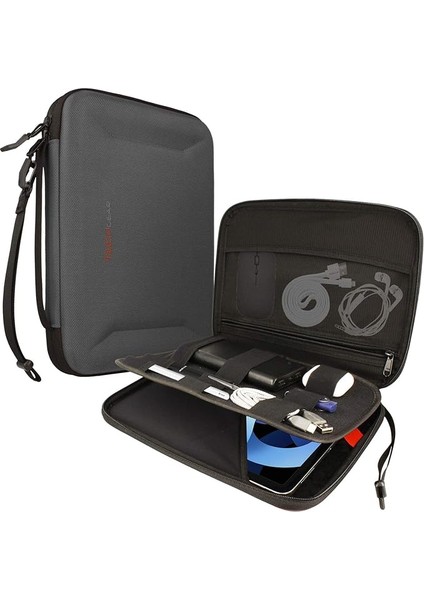 Portföy Tablet Kol Düzenleyici, Fermuarlı Sert Kabuk Koruyucu Taşıma Kılıfı Çanta Tutucu Kılıf iPad Pro 11, iPad 10.2 Inç 10.9, Air/pro 9.7 10.5 10.9, Samsung/huawei Tab 9.7 10.1 10.4 10.5'e