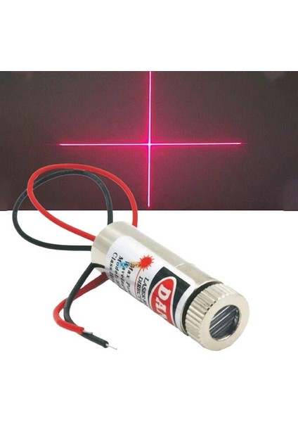 WK-27171 Kırmızı Artı Düz Çizgi Lazer Modül 1.5-12VDC (5mw 650NM)