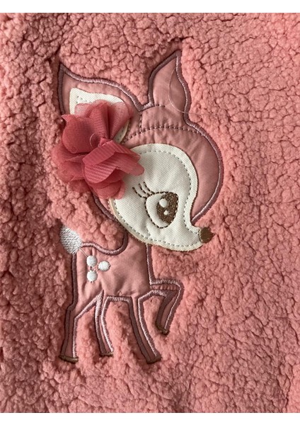 3-12 Ay Sevimli Hayvan Nakış Işlemeli Kapşonlu Fermuarlı Ekstra Yumuşak Welsoft Kuzu Tulum modelleri