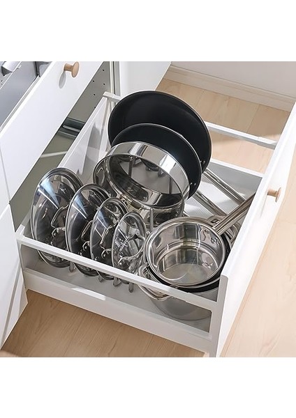 New Variera Tencere Kapağı Düzenleyici Paslanmaz Çelik Çok Amaçlı Ayarlanabilir Uzunluk "2 Paket" indirimleri