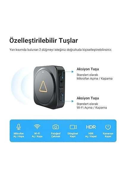 Tüm Kamera Serileri Için BTR200 Kablosuz Bluetooth Uzaktan Kumanda indirimleri