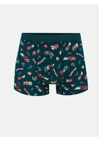 Standart Kalıp Yılbaşı Temalı Erkek Boxer 3'lü (W5) fırsatları