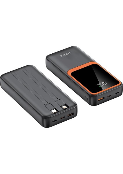 20000 Mah Type-C Çıkışlı Göstergeli Powerbank Siyah Pb-70