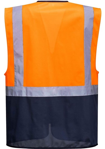 C 476 Reflektörlü Mühendis Yeleği (Turuncu/lacivert) fiyatları