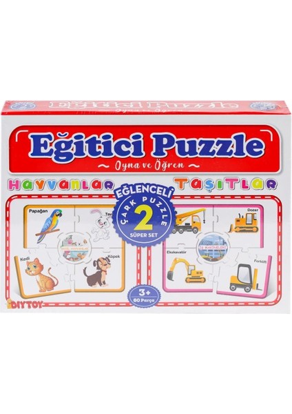 7196 Çark Puzzle Hayvanlar modelleri