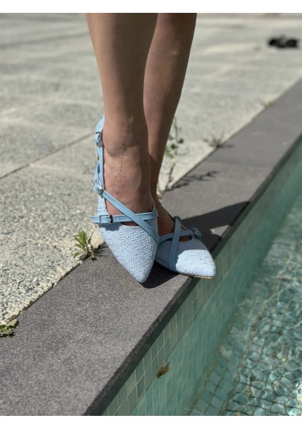 Vionna Straw Hasır Kadın Ayakkabı Yazlık ve Konforlu Stil Büyük Numara