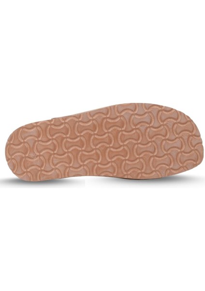 Kalın Taban Kadın Terlik Vizon