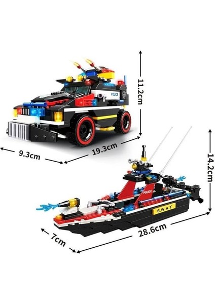 Swat Chariot Savaş Gemisi Pcs: 422 Parça modelleri
