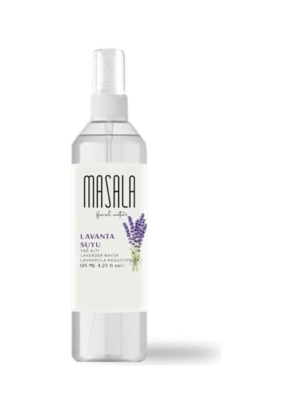 Masala Saf Lavanta Suyu 125 ML%100 Doğal Yağlı Hidrosol - Tonik Lavender Floral Water Hydrosol Tonic modelleri