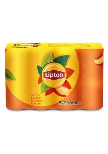 Lipton Ice Tea Şeftali Kutu 8 x 200 ml