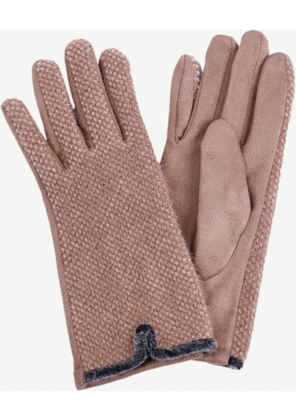 Örgü Kumaş Detaylı Eldiven