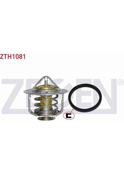 ZEGEN-ZTH1081 - Termostat 89°c Opel Astra G 1.7 Cdtı 1998-2005 / Astra H 1.7 Cdtı 2004-2010 / Combo C 1.7 Cdtı 2001-2006 / Corsa C 1.7 Cdtı 2000-2006