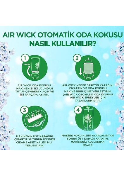 Wick Freshmatic Otomatik Oda Kokusu Temizliğin Esintisi Yedek Sprey fırsatları