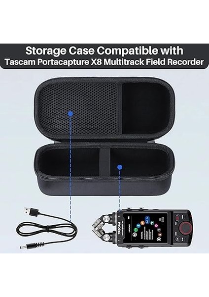 Sert Koruyucu Kılıf Kap Çanta Tascam Portacapture X8 Için Taşınabilir Iz Yüksek Çözünürlüklü Kayıt Cihazı modelleri