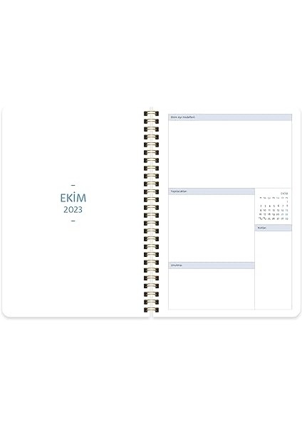 Color A5 (15 * 21) Spiralli Akademik Ajanda - Çiçek fiyatları