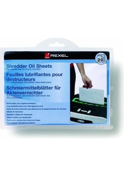 2101949 Evrak Imha Makinesi Yağ Kağıtları, 20 Adet, Beyaz modelleri