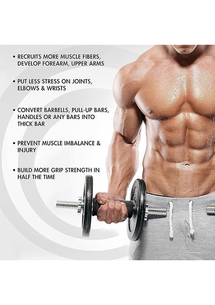 Kalın Dambıl Barı Lastikleri, Sağlam Kauçuk Halter Sapları, Ön Kol Gücünü Artırmak Için Mükemmel, Halter, Kas Geliştirme, Cable Aksesuarları fırsatları