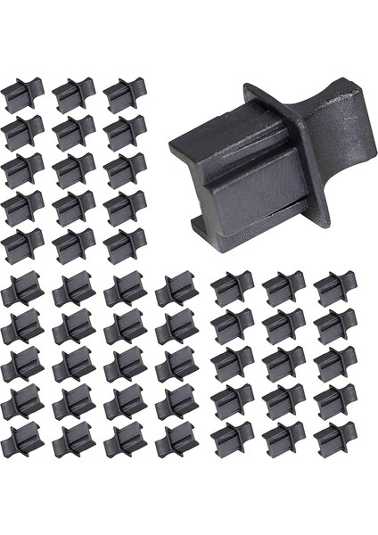 Ağ Soketi Lan Bağlantı Noktası Toz Kapağı, Snhwarz Ethernet Bağlantı Noktası RJ45 Rj-45 Toz Önleyici Fiş Kapağı 50P Parça