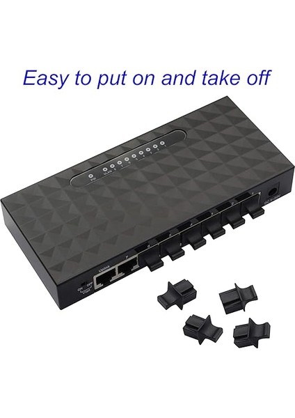 Ağ Soketi Lan Bağlantı Noktası Toz Kapağı, Snhwarz Ethernet Bağlantı Noktası RJ45 Rj-45 Toz Önleyici Fiş Kapağı 50P Parça fiyatları